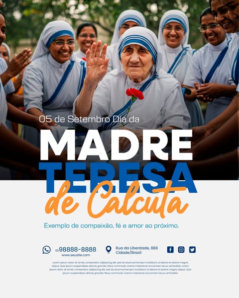 05 DE SETEMBRO DIA DE MADRE TERESA DE CALCUTÁ 3