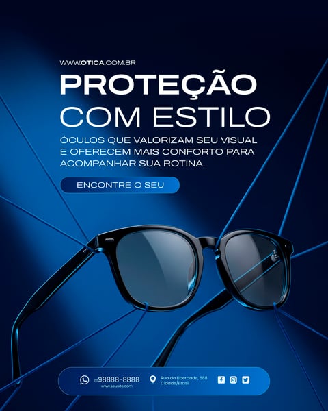 ÓTICA SOCIAL MEDIA PSD EDITÁVEL 2