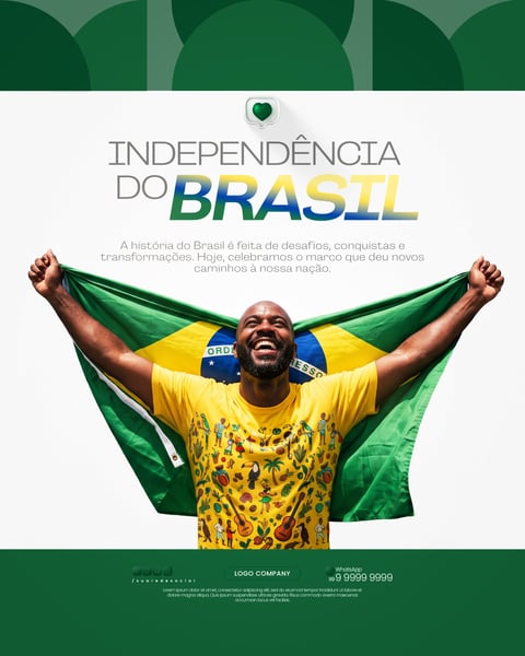Sete de Setembro INDEPENDÊNCIA DO BRASIL SOCIAL MEDIA PSD EDITÁVEL 1
