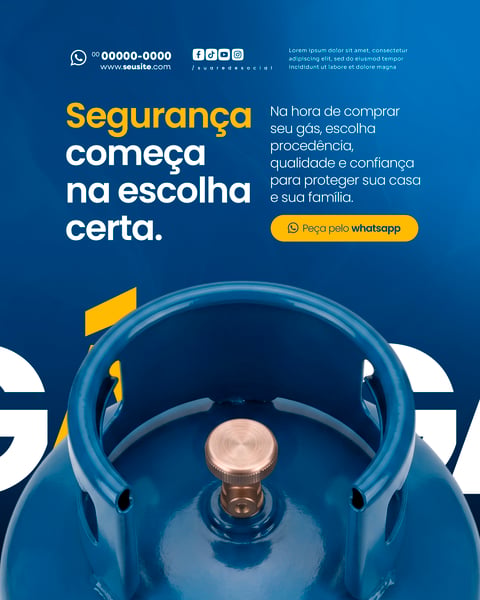 DISTRIBUIDORA DE GÁS SOCIAL MEDIA PSD EDITÁVEL 3