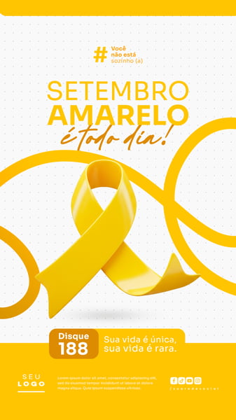SETEMBRO AMARELO CAMPANHA DE PREVENÇÃO AO SUICÍDIO SOCIAL MEDIA PSD EDITÁVEL STORY 7