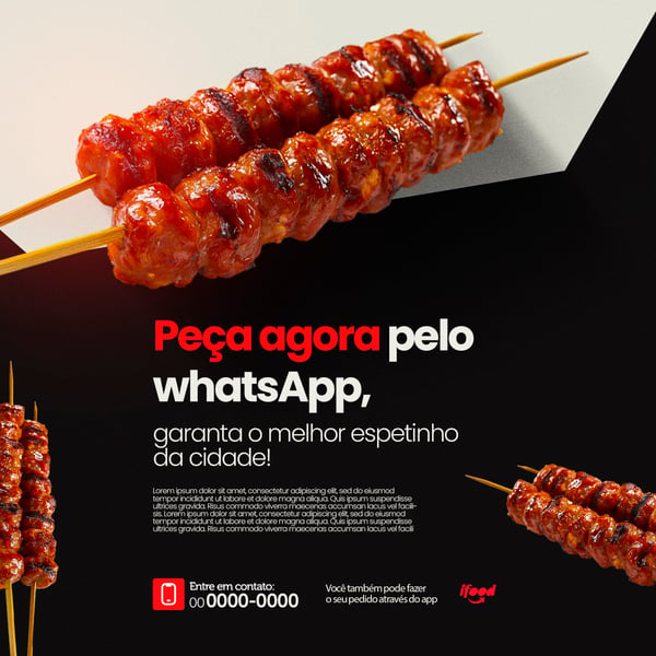 ESPETINHO  PEÇA PELO WHATSAPP