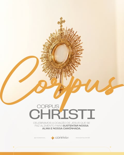 CELEBRAÇÃO DE CORPUS CHRISTI IGREJA CATÓLICA SOCIAL MEDIA PSD EDITÁVEL 5