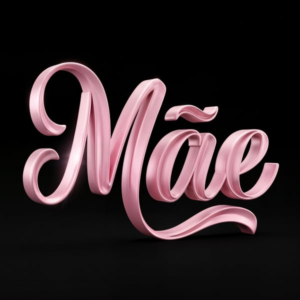 SELO 3D DIA DAS MÃES TIPOGRAFIA ROSE 02