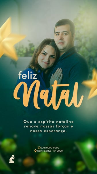 FLYER DE NATAL PSD EDITAVEL STORY