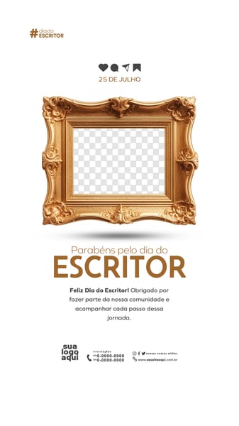 25 DE JULHO DIA DO ESCRITOR STORY 4