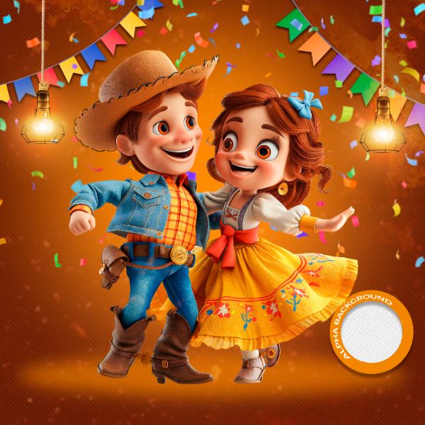 MASCOTES DE FESTA JUNINA MODELO 164