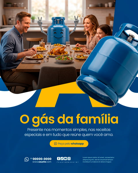 DISTRIBUIDORA DE GÁS SOCIAL MEDIA PSD EDITÁVEL 7