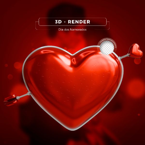 SELO  DIA DOS NAMORADOS SELO 3D