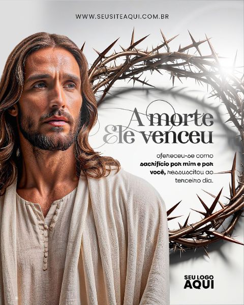 FEED - PÁSCOA | JESUS | PSD EDITÁVEL