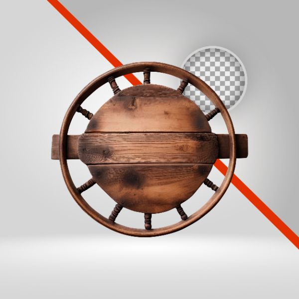 CÍRCULO DE MADEIRA, PLACA CIRCULAR, ELEMENTO PNG 3D-IA, SÃO JOÃO, CAVALGADA, COMPOSIÇÃO PARA FLYERS DE EVENTO