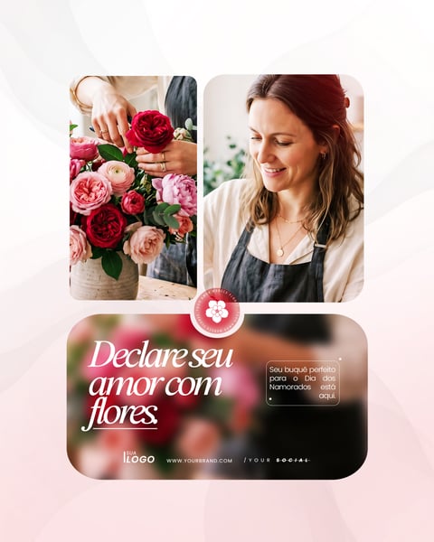 COLEÇÃO FLORICULTURA DIA DOS NAMORADOS PSD EDITÁVEL 2