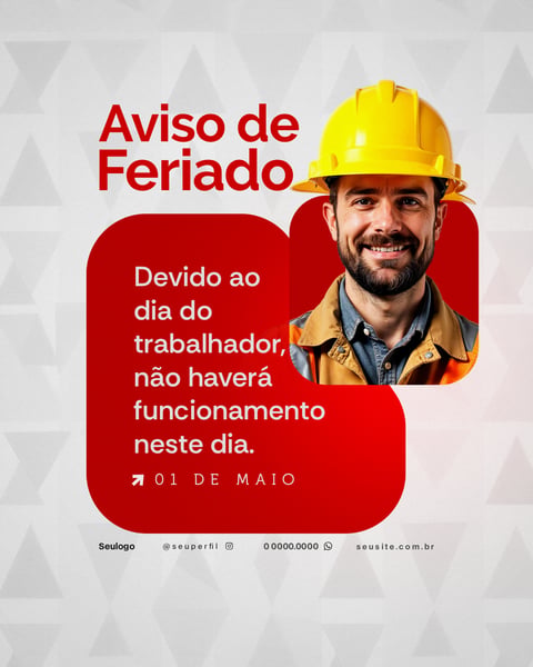 DIA DO TRABALHADOR SOCIAL MEDIA PSD 3