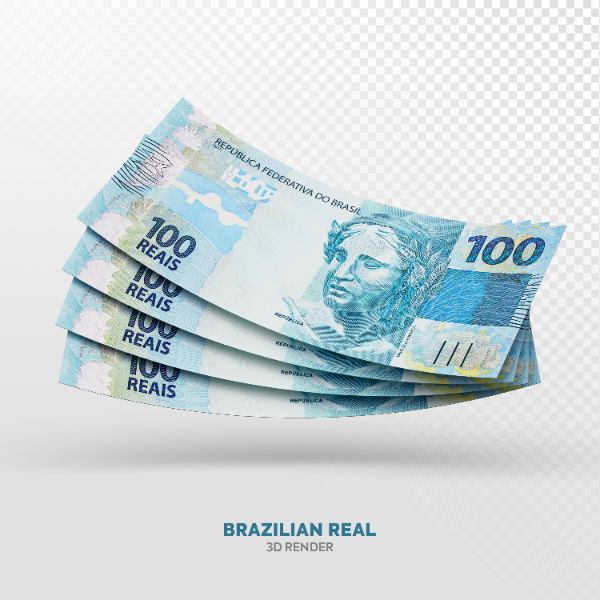 NOTAS DE 100 REAIS ELEMENTO 3D REALISTA