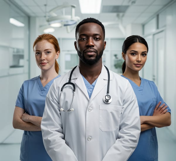 EQUIPE MÉDICA DENTRO DO HOSPITAL 1