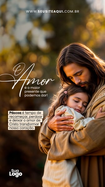 Story Feliz Páscoa, Jesus - Social Media