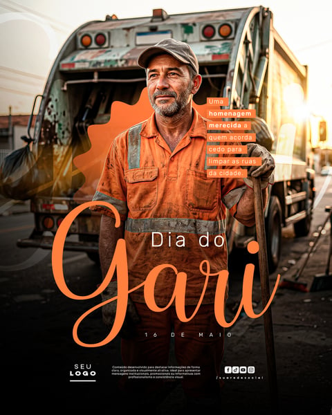 DIA DO GARI 16 DE MAIO SOCIAL MEDIA PSD EDITÁVEL 4