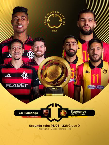 CR FLAMENGO X ESPÉRANCE DE TUNISIE - FIFA CWC 2025 FINAL FEED