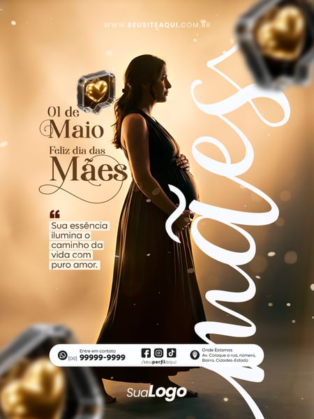 POST FEED 10 DE MAIO DIA DAS MÃES SOCIAL MEDIA PSD EDITÁVEL 02