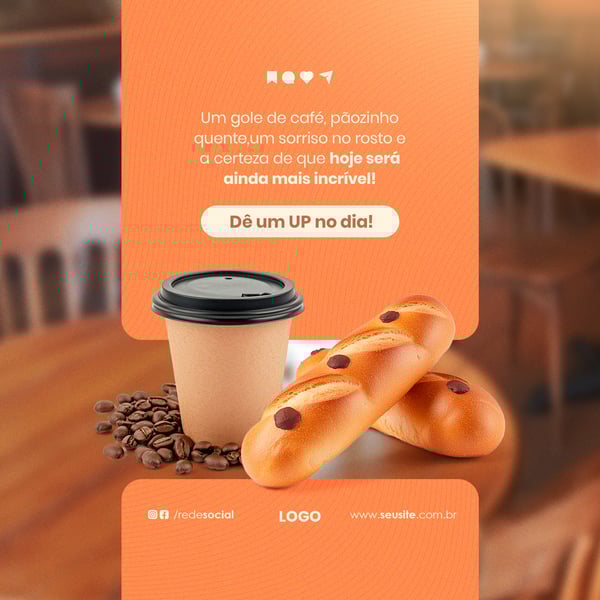 BOM DIA HOJE SERÁ AINDA MAIS INCRÍVEL FEED PSD EDITÁVEL