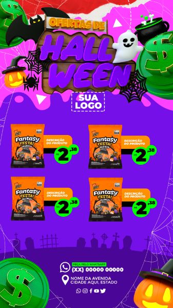 Social Media Ofertas de Halloween STORY