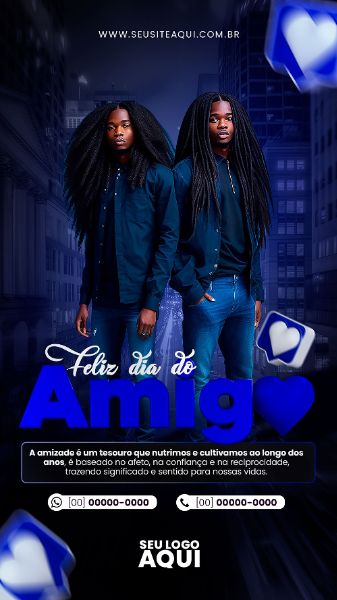 STORY - FELIZ DIA DO AMIGO | SOCIAL MEDIA | PSD EDITÁVEL