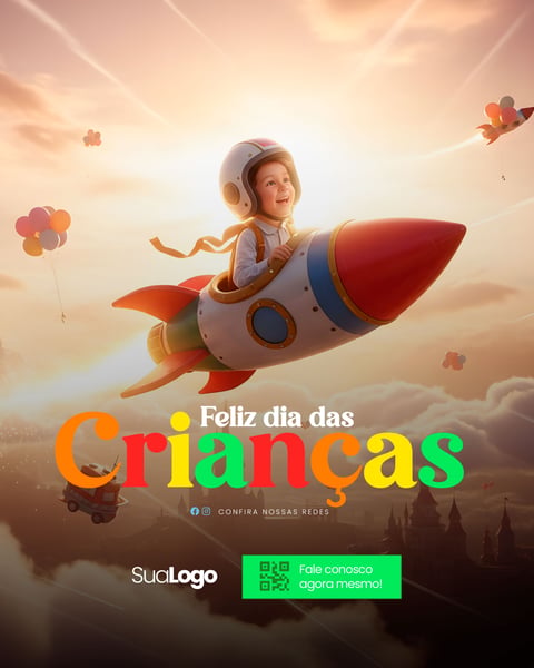 FEED 12 DE OUTUBRO FELIZ DIA DAS CRIANÇAS SOCIAL MEDIA 01