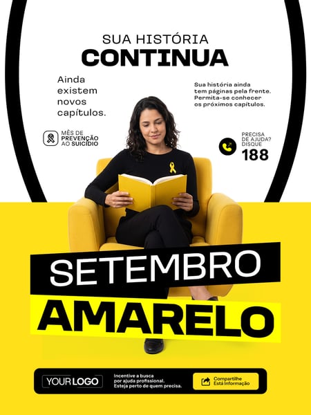 SETEMBRO AMARELO MÊS DE PREVENÇÃO AO SUICÍDIO SOCIAL MEDIA PSD EDITÁVEL 04