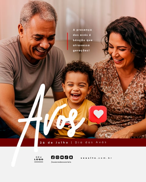 DIA DOS AVÓS 26 DE JULHO SOCIAL MEDIA PSD EDITÁVEL 7