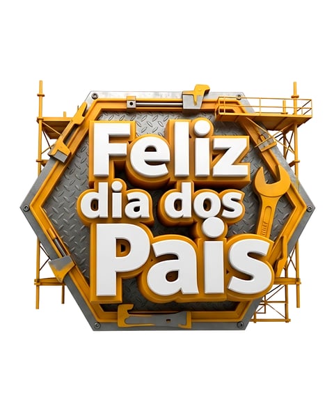 DIA DOS PAIS - Selo 3d