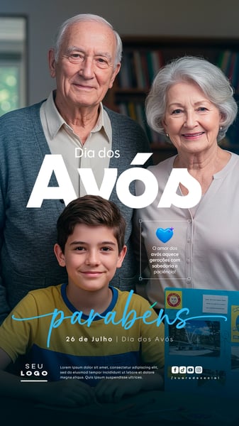 DIA DOS AVÓS 26 DE JULHO STORY SOCIAL MEDIA PSD EDITÁVEL 18