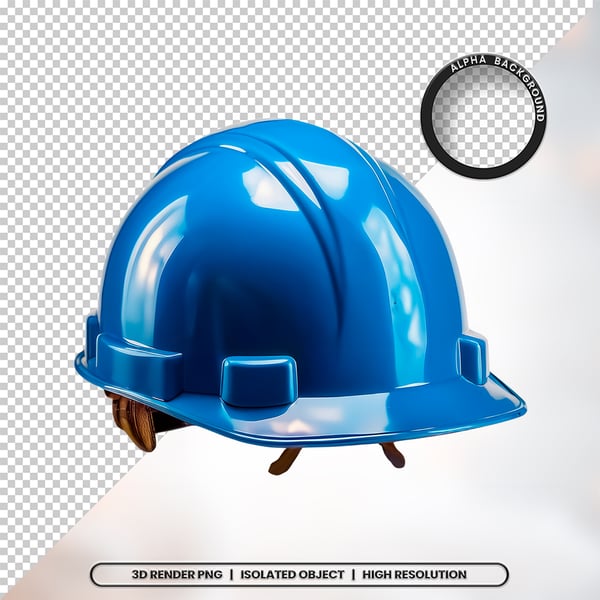 3D RENDER CAPACETE DE SEGURANÇA ELEMENTO ÍCONE PSD PNG