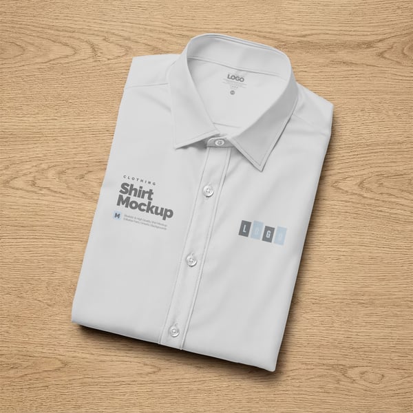 CAMISETA DOBRADA PSD EDITÁVEL MOCKUP