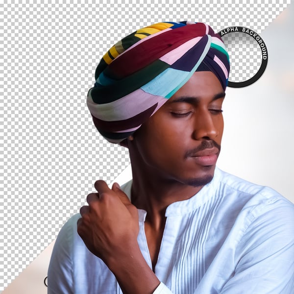 HOMEM NEGRO AFRO ELEMENTO PSD PNG 19