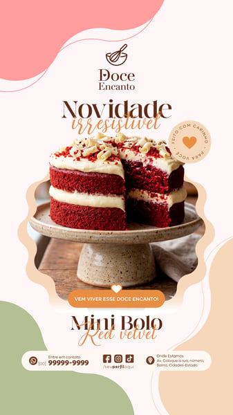 STORY DOCERIA CONFEITARIA SOCIAL MEDIA TEMPLATE PSD EDITÁVEL 10