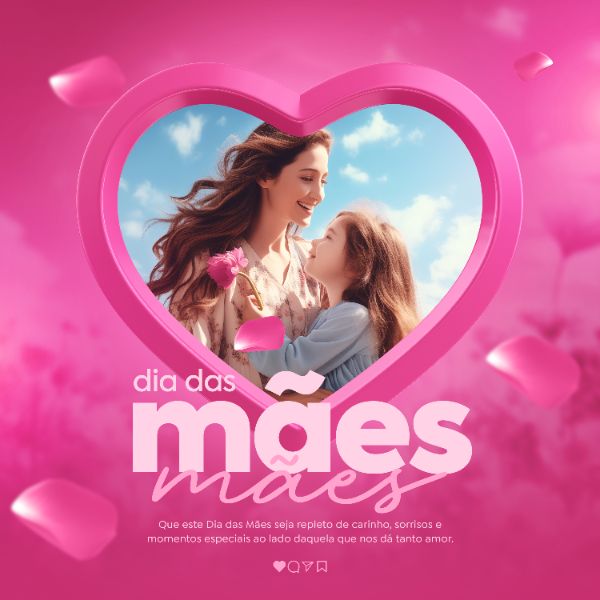 TEMPLATE FELIZ DIA DAS MÃES POST INSTAGRAM