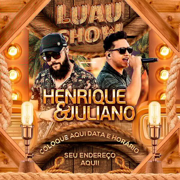 FLYER EVENTO LUAL SHOW FEED