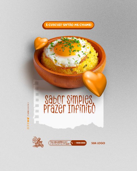 SOCIAL MEDIA - CUSCUZERIA - SABOR SIMPLES, PRAZER INFINITO