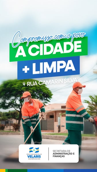 PREFEITURA CIDADE LIMPA AVISO INFORME COMUNICADO SOCIAL MEDIA PSD EDITÁVEL
