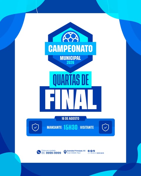 Social Media Confronto de Futebol