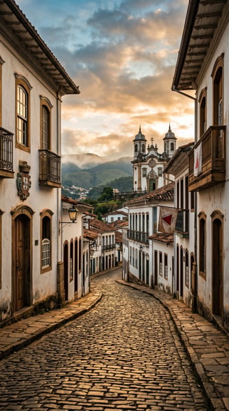 FOTO OURO PRETO RUA DE PEDRA IGREJA MATRIZ MINAS GERAIS 2