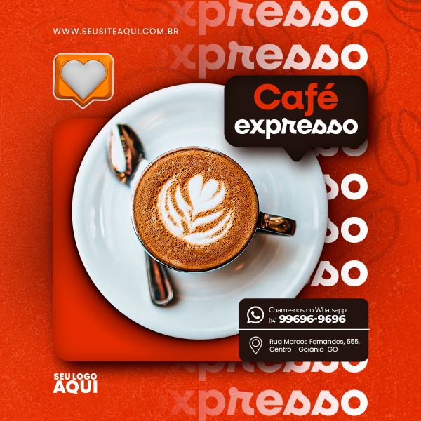 POST FEED | CAFETERIA | CAFÉ | SOCIAL MEDIA | PSD EDITÁVEL