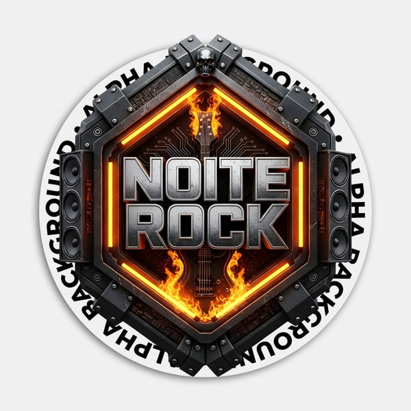 Selo 3D para evento Noite Rock 02