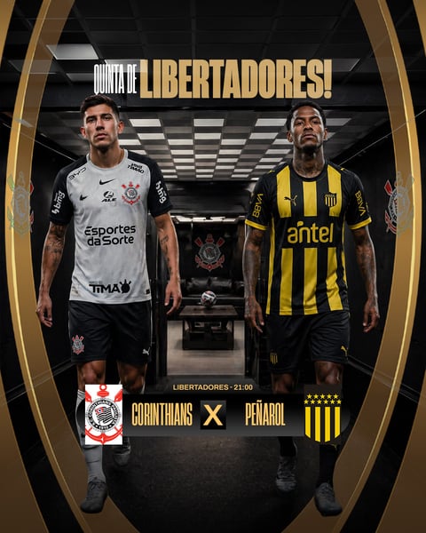 JOGO DO DIA - CORINTHIANS X PEÑAROL - LIBERTADORES