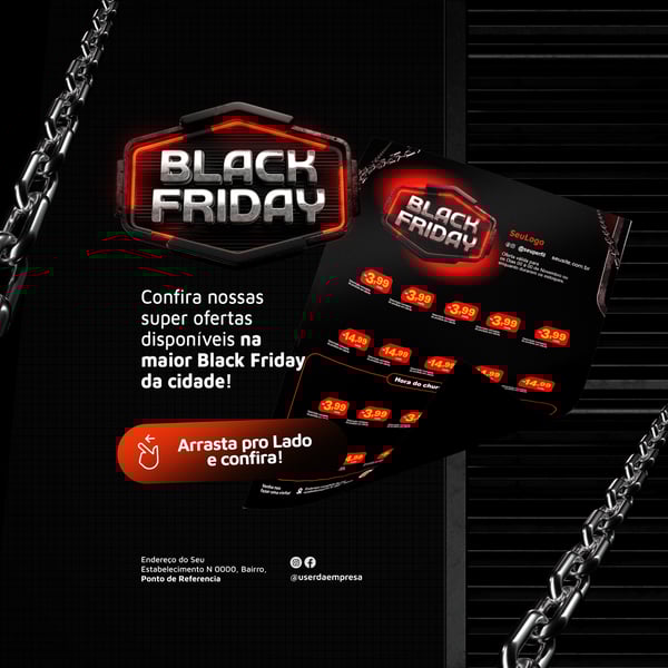 MNI ENCARTE MOCKUP BLACK FRIDAY SELO 3D TEMPLATE PSD