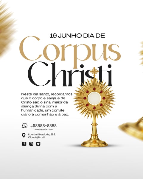 19 DE JUNHO DIA DE CORPUS CHRISTI