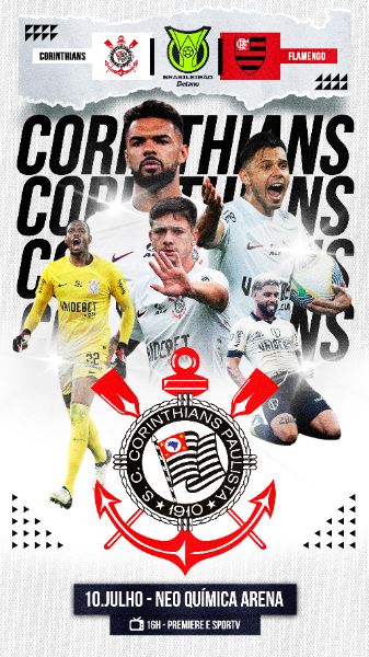 FLYER ESPORTIVO BRASILEIRÃO CORINTHIANS STORIES