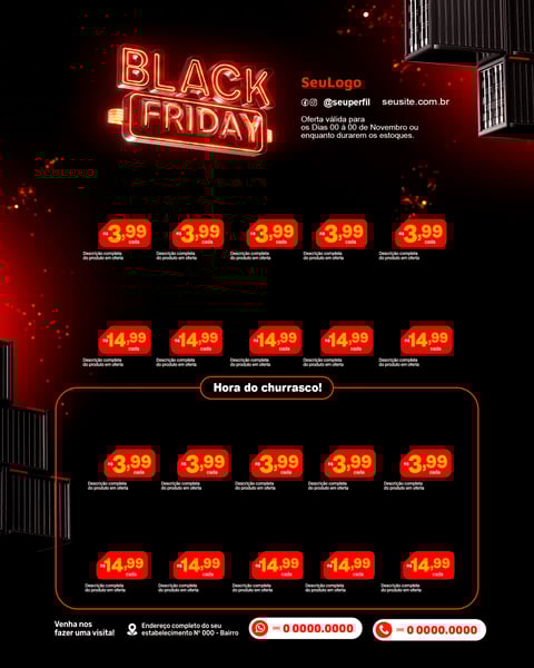 BNW ENCARTE BLACK FRIDAY SELO 3D TEMPLATE PSD