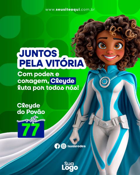 FEED VERTICAL - CAMPANHA POLITICA - SOCIAL MEDIA | PSD EDITÁVEL