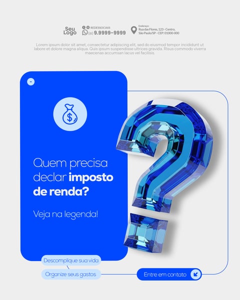 Contabilidade Social Media PSD Editável